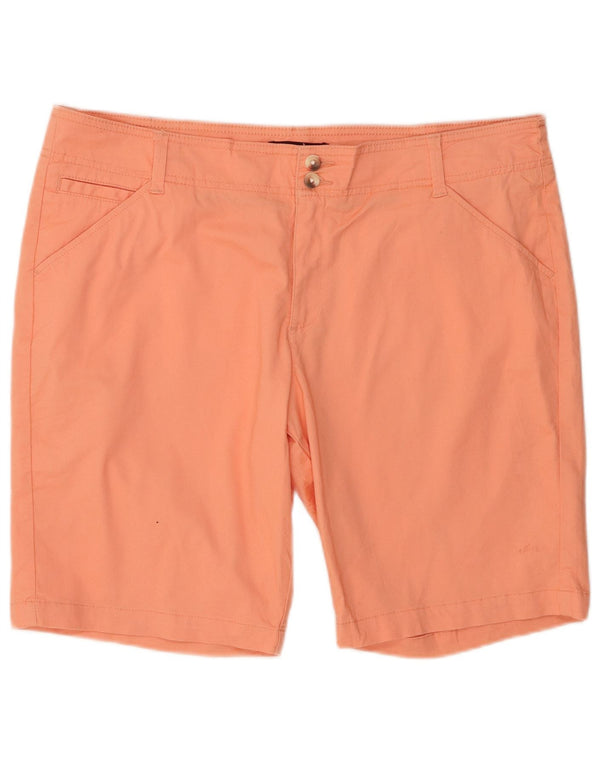 Lee Womens Casual Shorts US 16 2XL W38 Orange Baumwolle