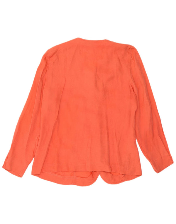 Domina Damen 5-Knopf-Blazerjacke IT 48 XL Orange Seide