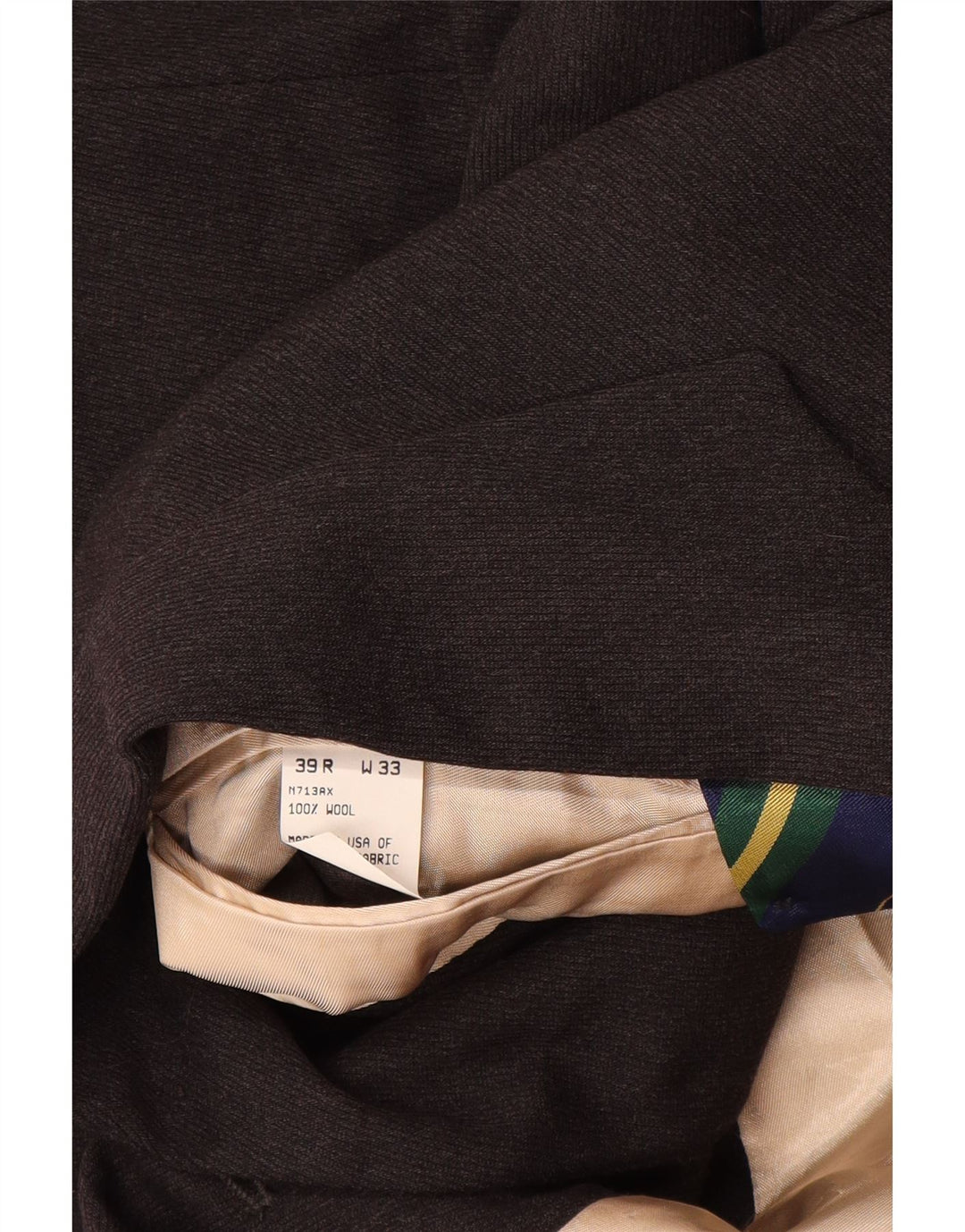 NAUTICA Herren-Blazerjacke mit 3 Knöpfen, UK 38, mittelgraue Wolle