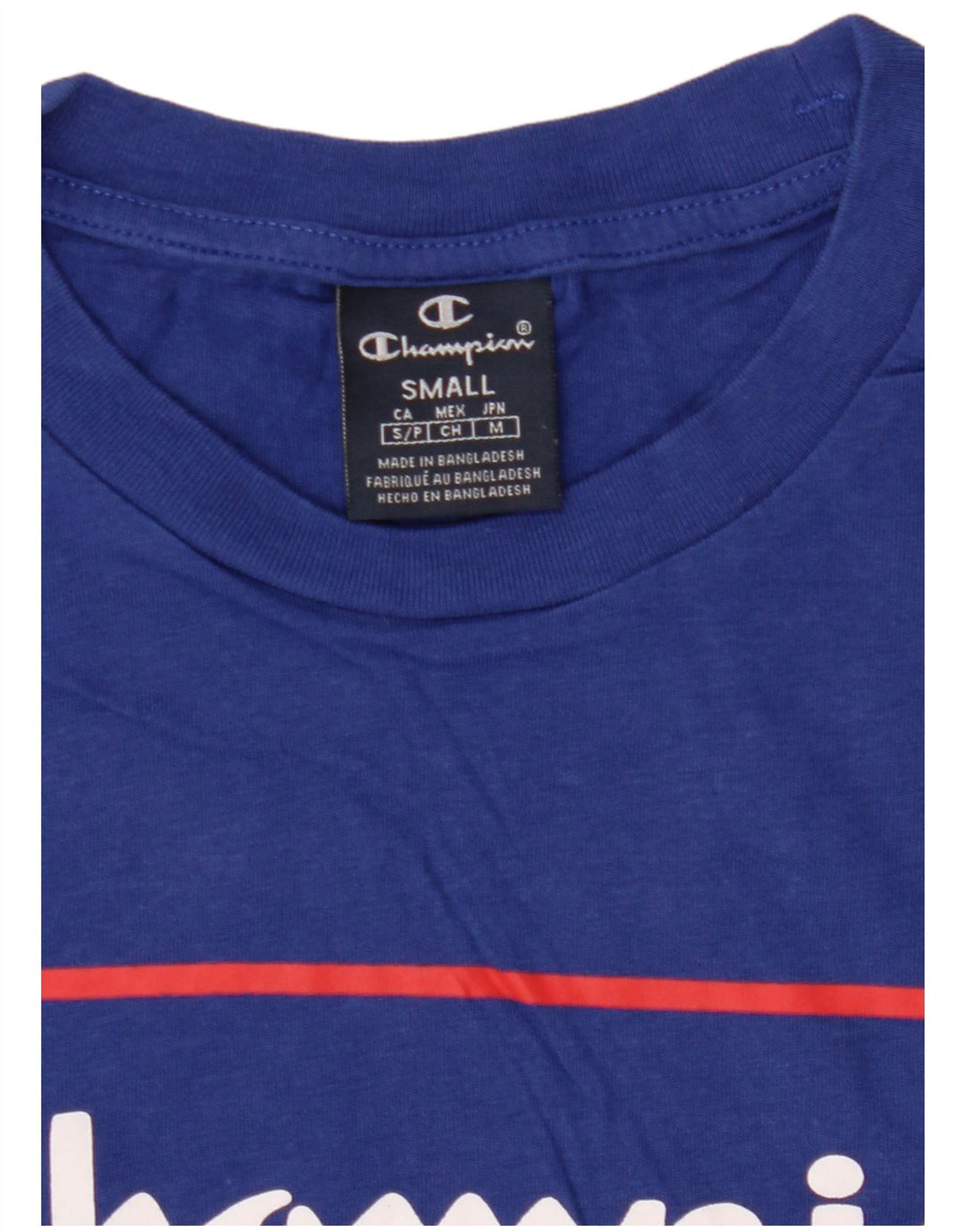 Champion Herren-T-Shirt mit Grafik, Größe S, Marineblau