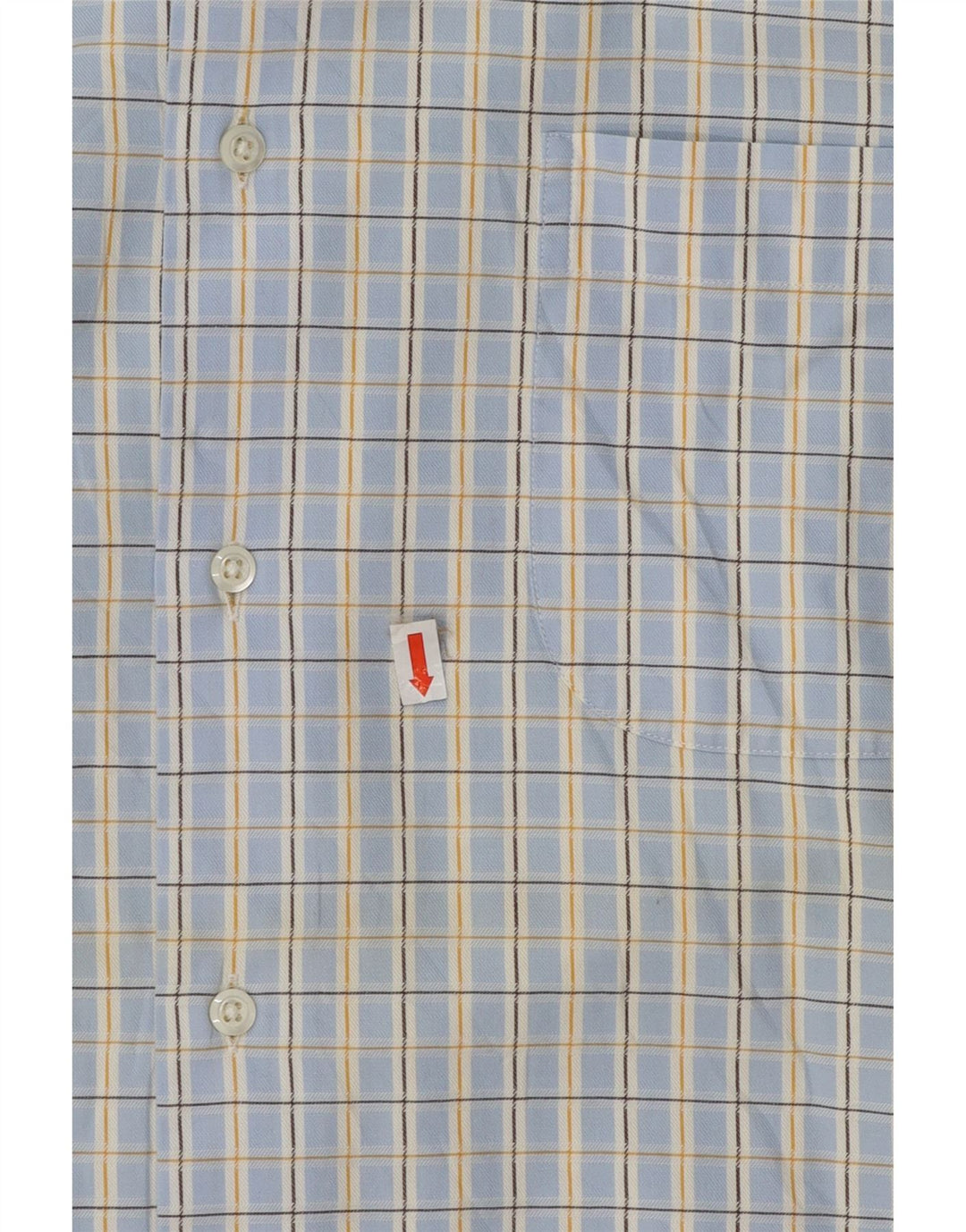 HUGO BOSS Mens Shirt Size 41 16 Large Blue Check Cotton Vintage Hugo Boss and Second-Hand Hugo Boss from Messina Hembry 