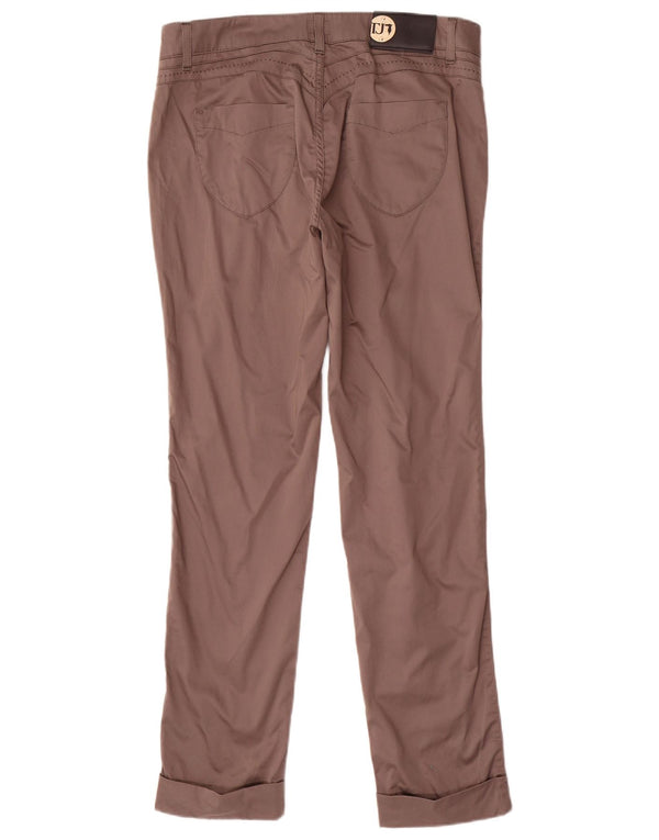 Trussardi Damen-Freizeithose, schmal, W32, L30, Grau, Baumwolle