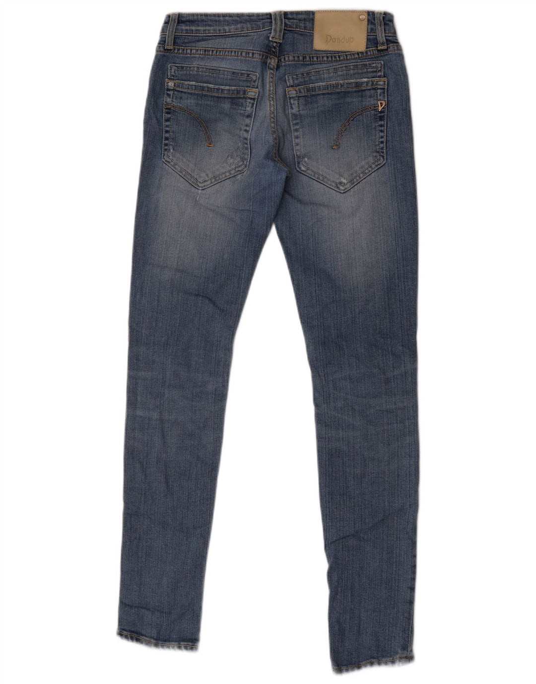 Dondup Damen Skinny Jeans W28 L31 Blaue Baumwolle