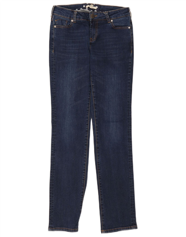 White Stuff Damen Straight Jeans UK 12 Medium W28 L30 Marineblaue Baumwolle