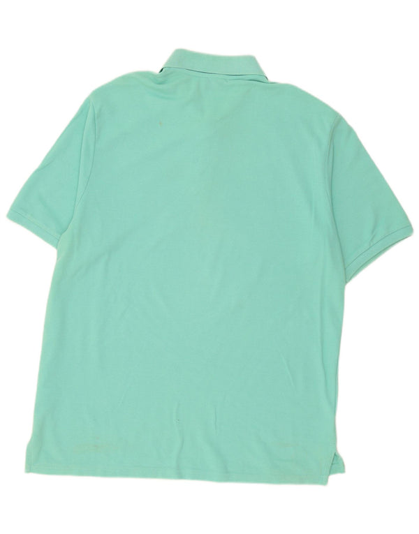 Yves Saint Laurent Herren Poloshirt 2XL Türkis Baumwolle