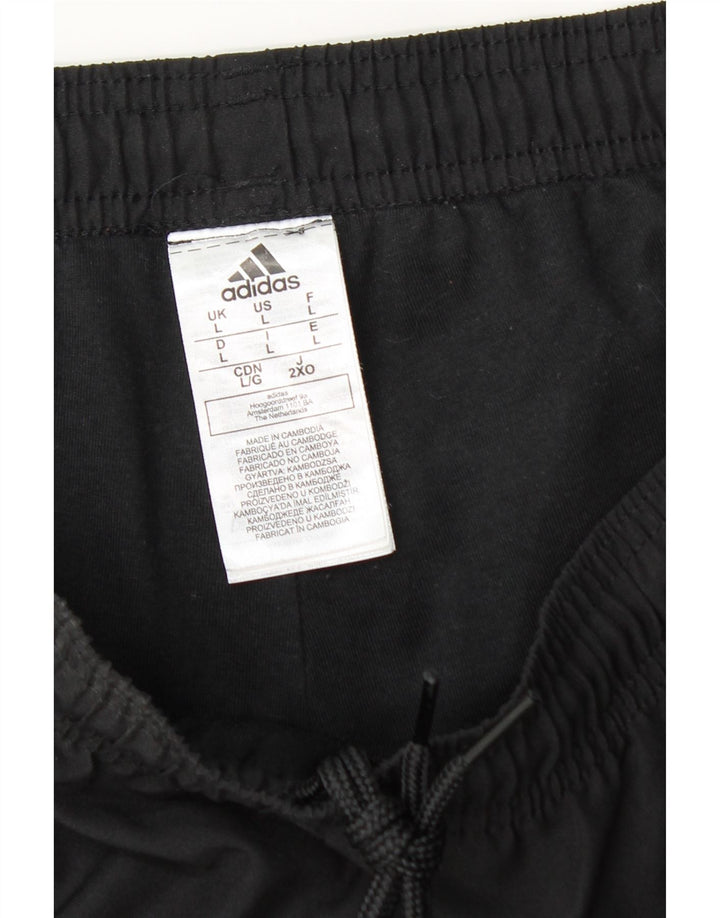 Adidas Herren-Trainingshose, Jogginghose, Größe L, Schwarz, Polyester