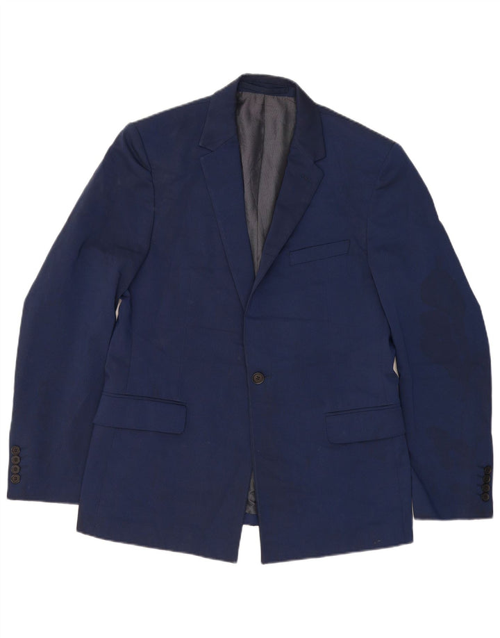 Marks & Spencer Herren-Blazer mit 1 Knopf, Gr. 40, Marineblau, klassisch