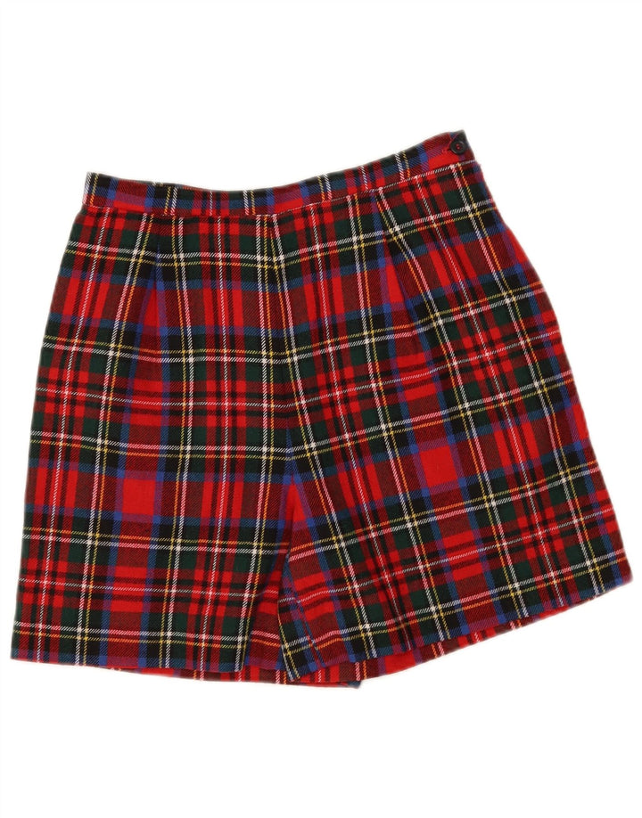 Vintage Damen Casual Shorts W26 Klein rot kariert