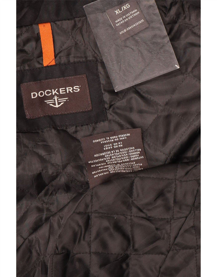 Dockers Herren Bomberjacke UK 42 XL Schwarz Polyester