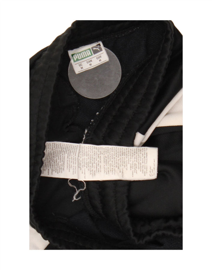 Puma Herren-Trainingshose, Jogginghose, Mittelschwarz, Farbblock-Polyester