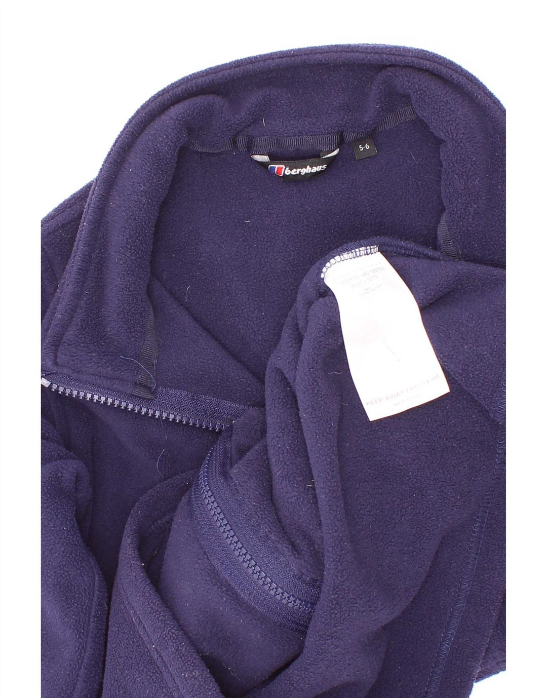 Berghaus Liner-Fleecejacke für Jungen, 5–6 Jahre, marineblaues Polyester
