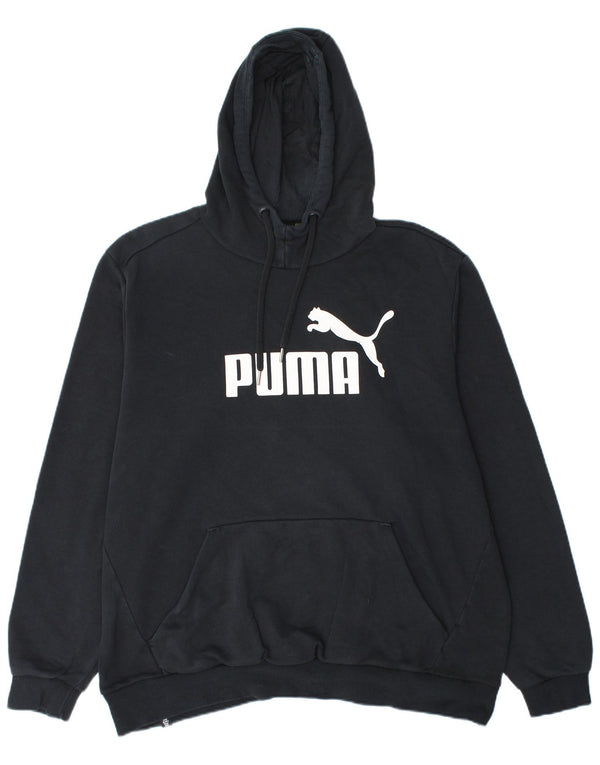 PUMA Herren Graphic Hoodie Pullover XL Schwarz Baumwolle