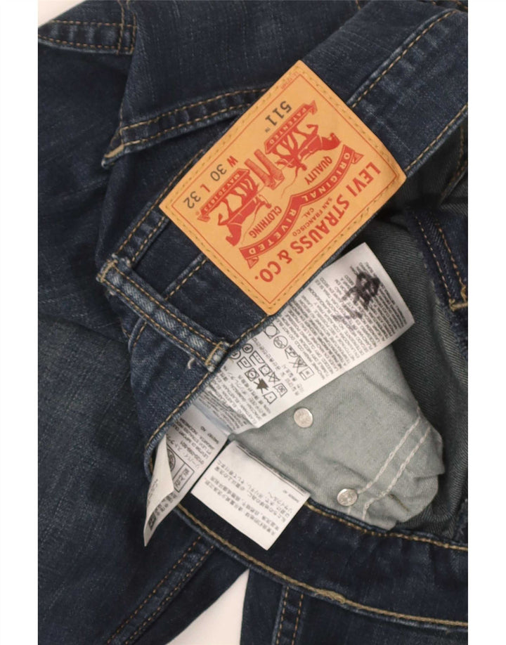 Levi's Herren 511 Slim Jeans W30 L32 Marineblau Baumwolle