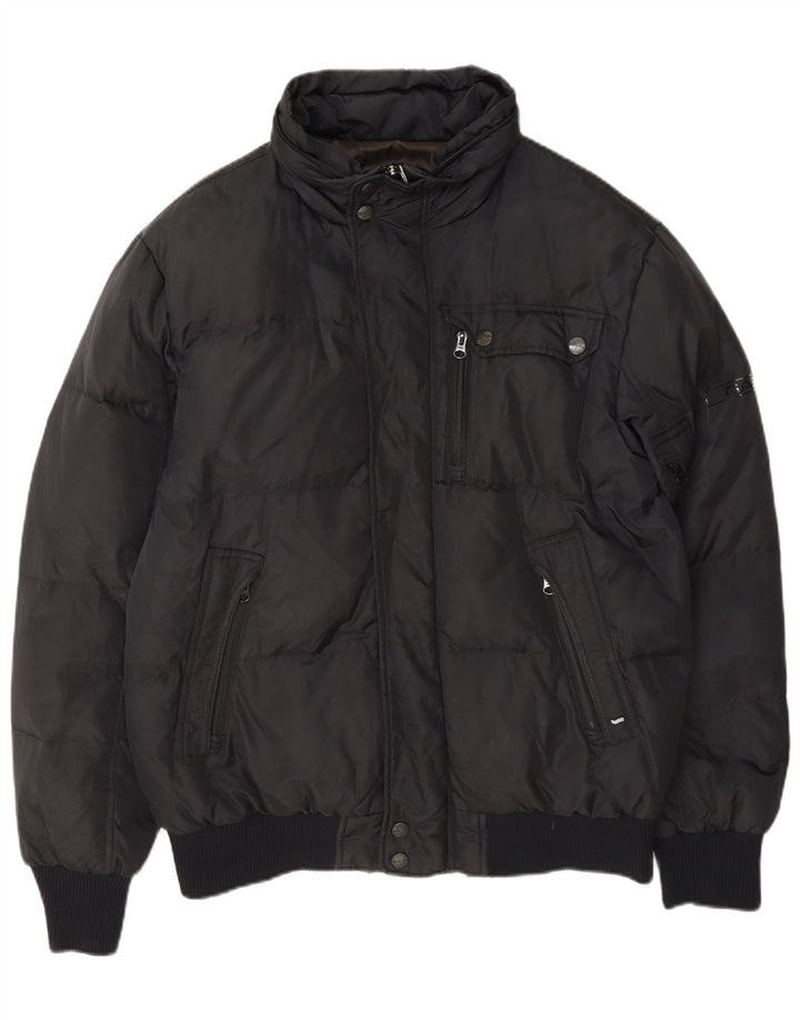 Gas Herren Wattierte Jacke UK 42 XL Schwarz