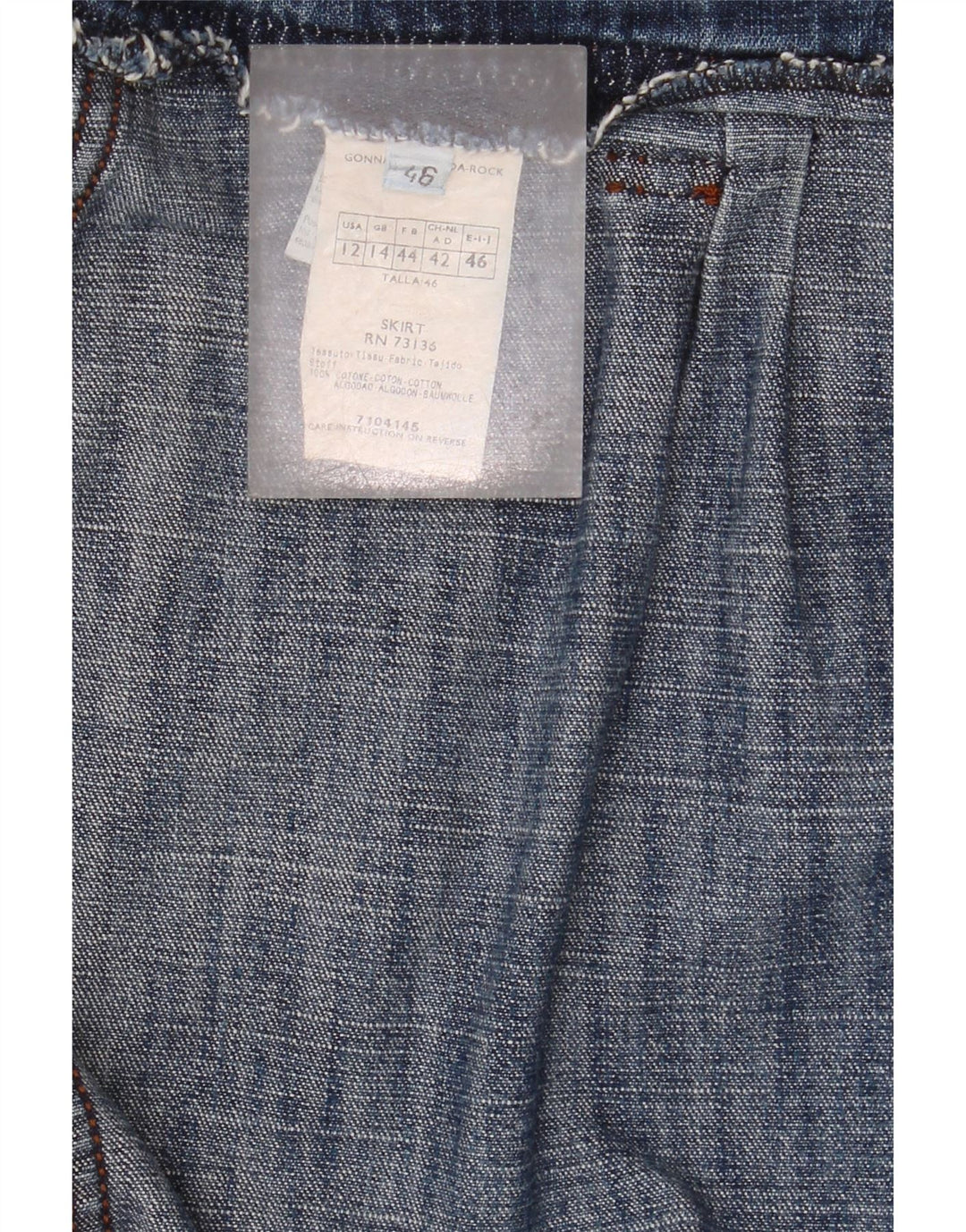 Max & Co. Damen Jeansrock UK 14 Large W32 Blaue Baumwolle