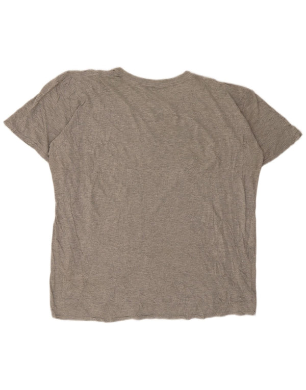 REEBOK Herren Grafik T-Shirt Top 2XL Grau meliert