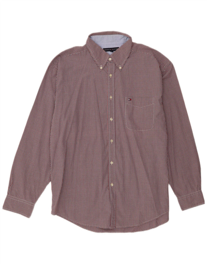 Tommy Hilfiger Herrenhemd XL, mehrfarbig, Gingham-Baumwolle
