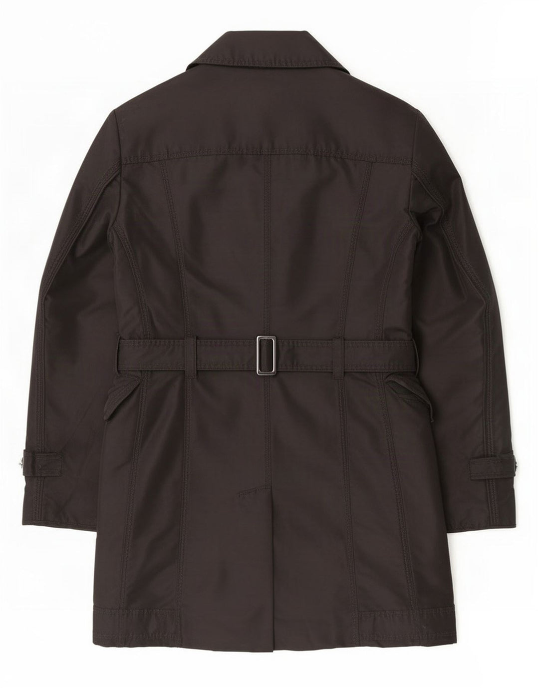 PEUTEREY Damen Trenchcoat IT 42 Mittelschwarzes Polyester