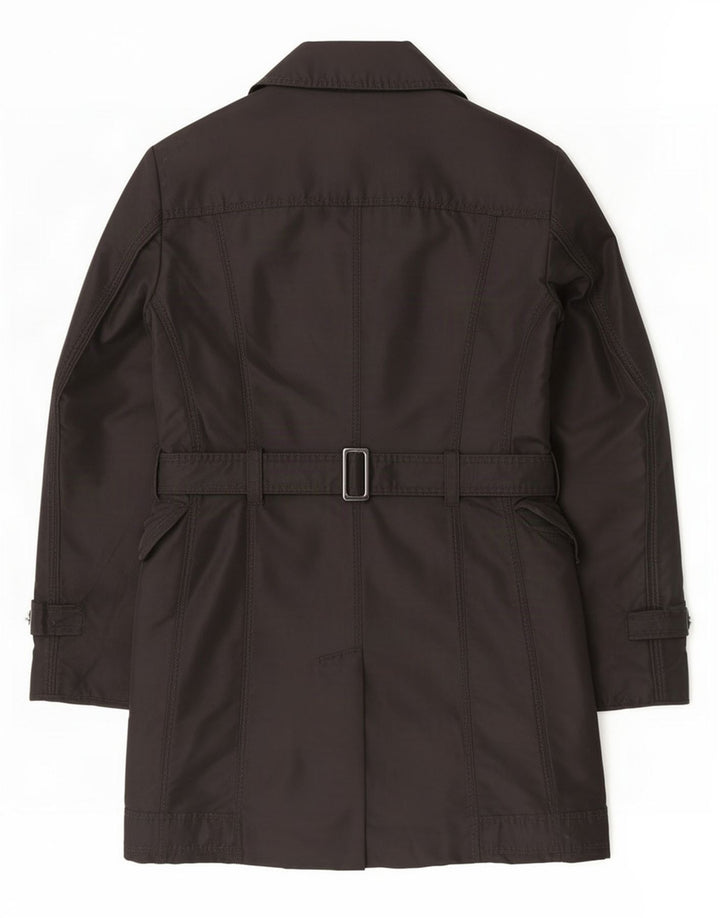 PEUTEREY Damen Trenchcoat IT 42 Mittelschwarzes Polyester