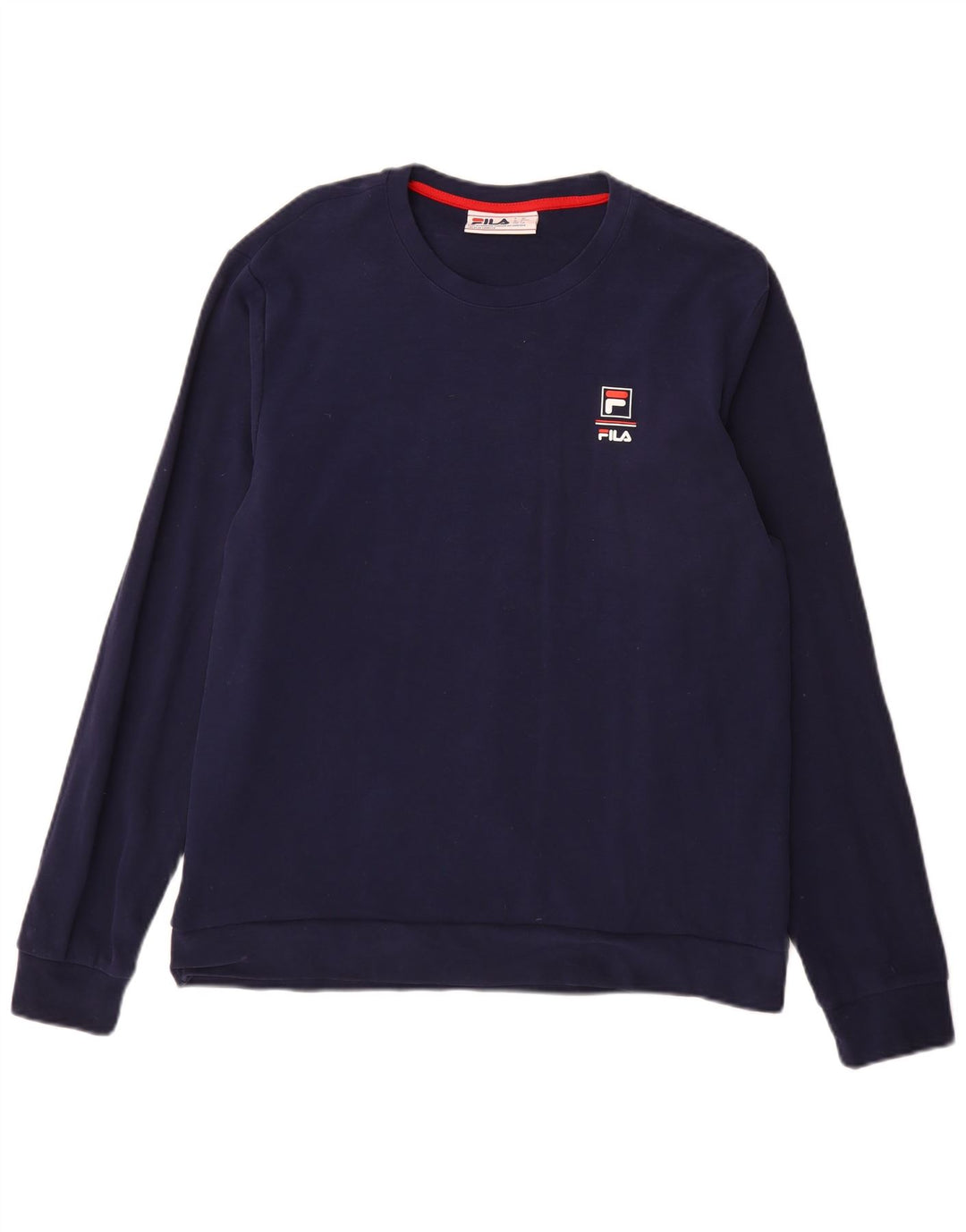 Fila Herren-Sweatshirt-Pullover, groß, marineblau, Baumwolle