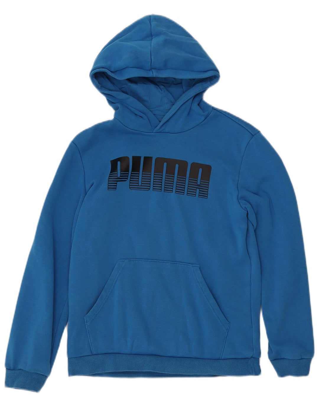 PUMA Mädchen Graphic Hoodie Pullover 13–14 Jahre, blaue Baumwolle