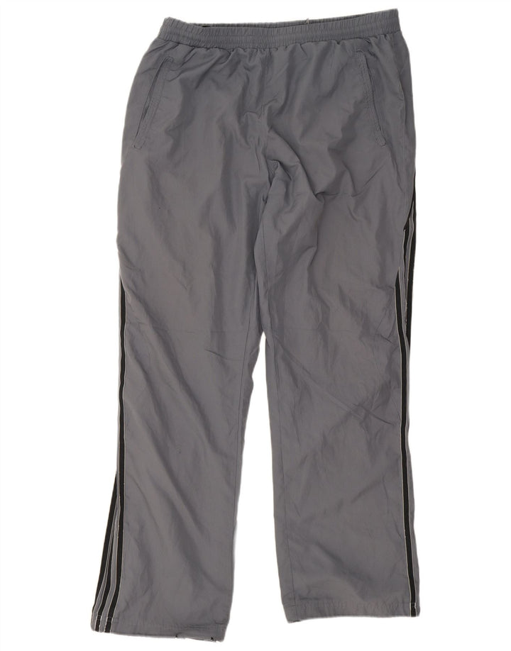 Adidas Herren Climalite Trainingshose, großes graues Colourblock-Polyester