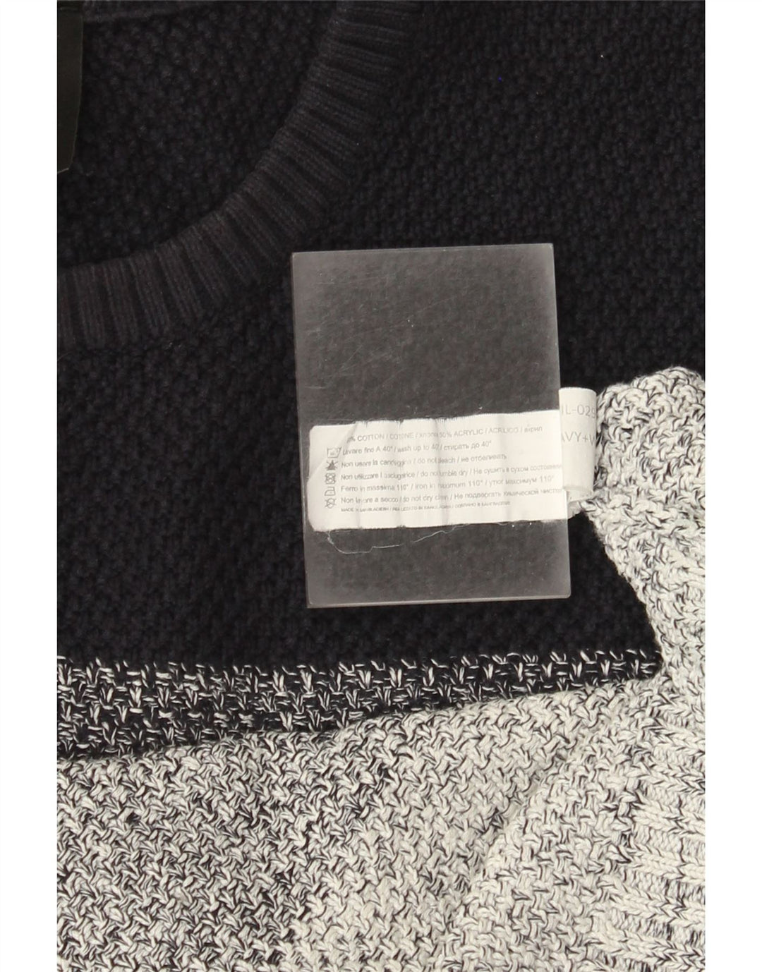 Richmond Herren-Pullover mit Rundhalsausschnitt, groß, mehrfarbig, gestreift, Baumwolle