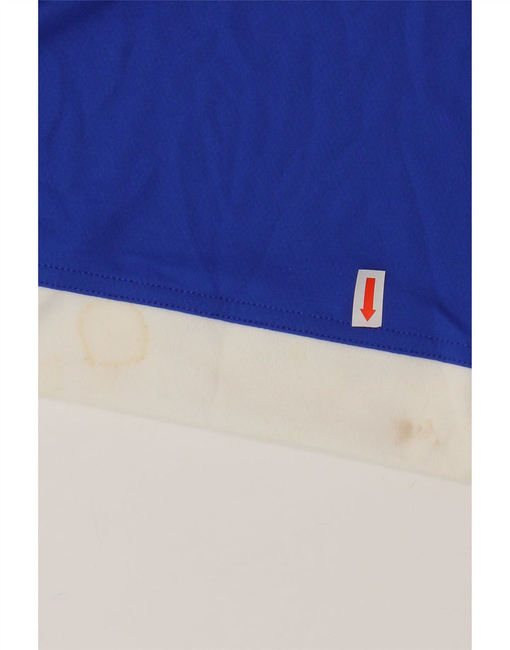 ADIDAS Herren Climalite T-Shirt Top Mittelblaues Colourblock-Polyester