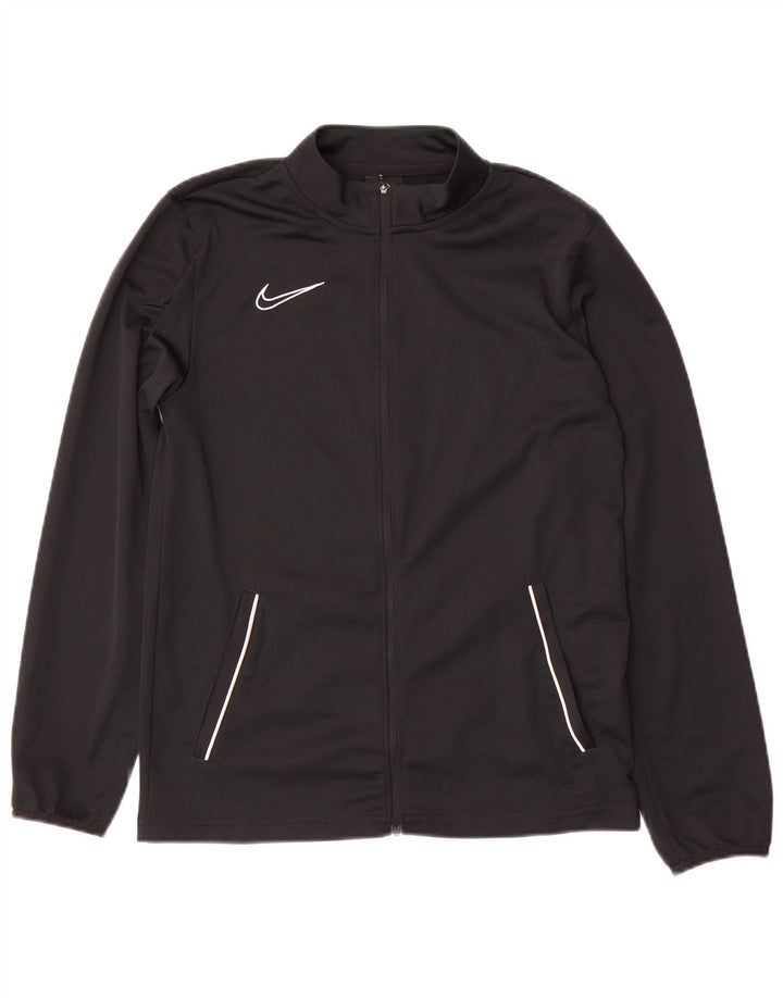 NIKE Jungen Dri Fit Trainingsanzug Top Jacke 13–14 Jahre XL Schwarz Polyester