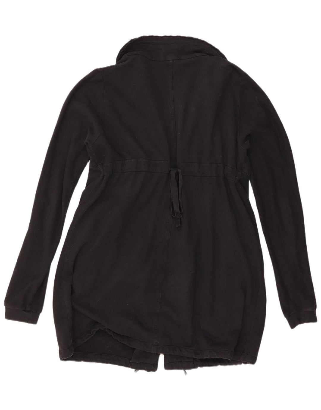 Fornarina Damen-Windbreaker-Mantel, UK 16, Größe L, Schwarz, Baumwolle