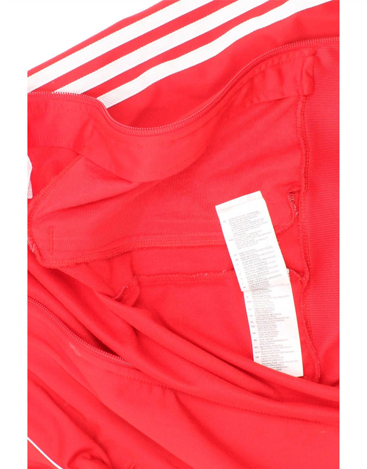 Adidas Jungen-Trainingsanzug-Top-Jacke, 6–7 Jahre, rotes Polyester