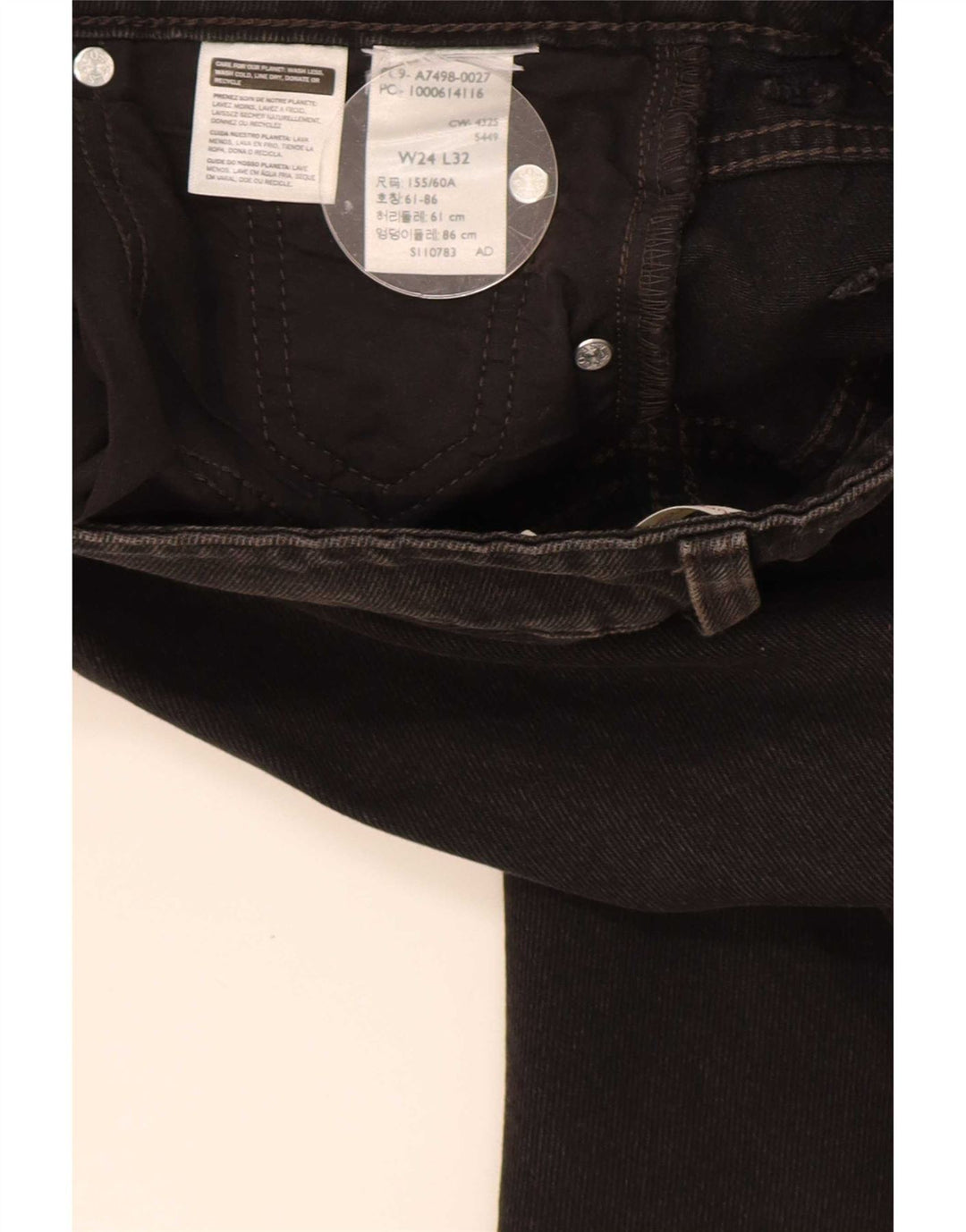 Levi's Damen-Jeans mit weitem Bein, W24, L32, Schwarz