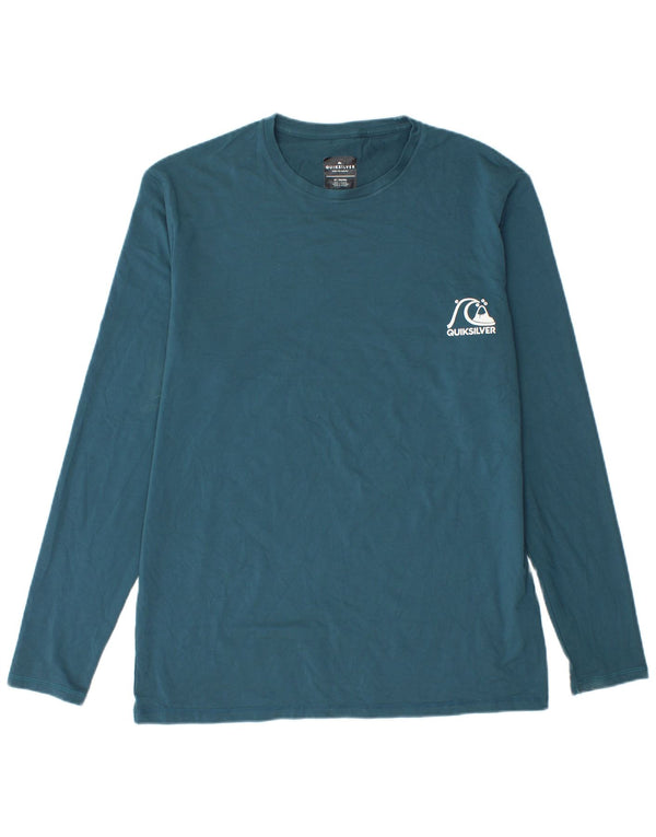 Quiksilver Herren-Oberteil, langärmelig, mittelblau, Polyester