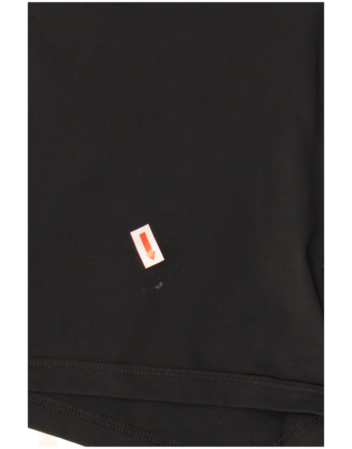 Nike Damen Dri Fit Graphic Sport Shorts UK 12 Medium Schwarz Polyester