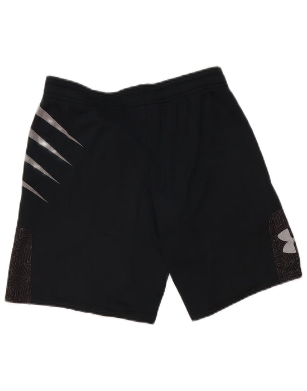 UNDER ARMOUR Sportshorts für Jungen, 9–10 Jahre, mittleres schwarzes Polyester