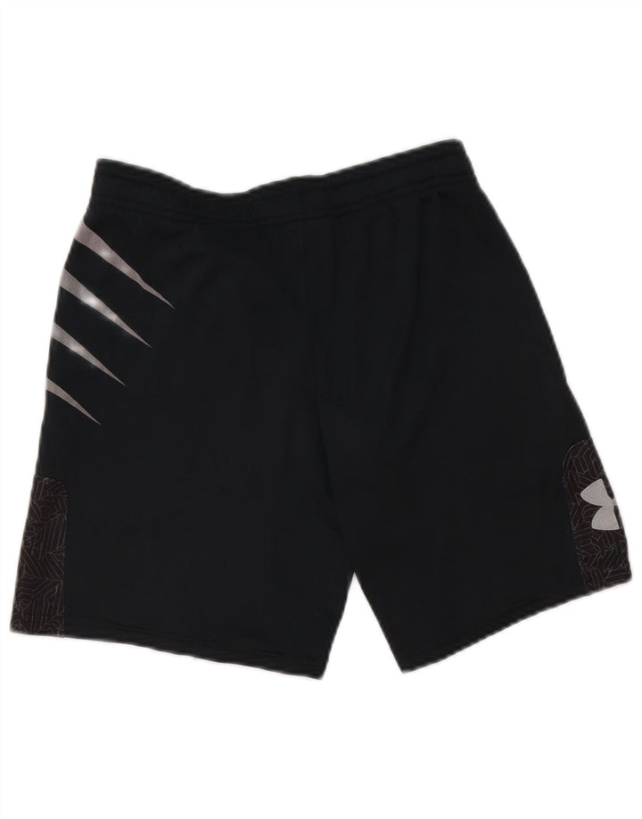 UNDER ARMOUR Sportshorts für Jungen, 9–10 Jahre, mittleres schwarzes Polyester