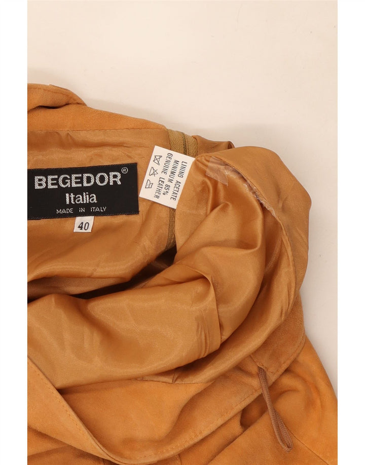 Begedor Damen Wildlederrock IT 40 Small W26 Braunes Leder