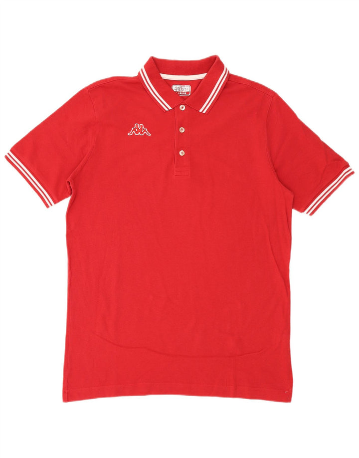 KAPPA Herren Poloshirt Große rote Baumwolle