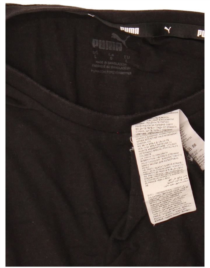 PUMA Herren Graphic T-Shirt Top Large Schwarz