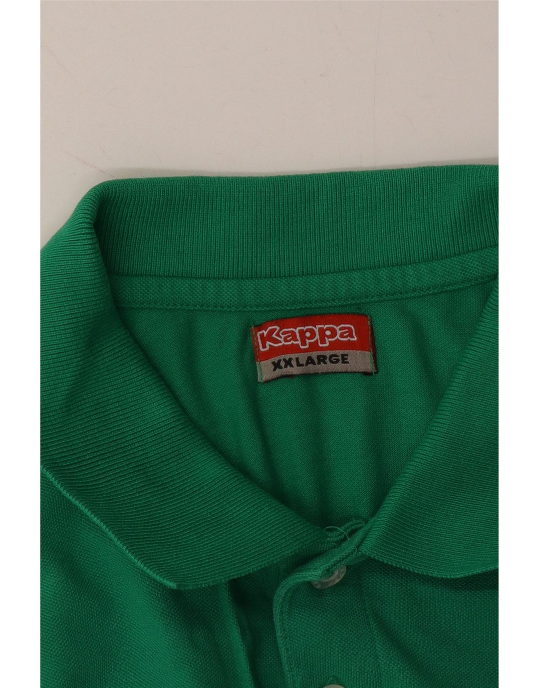 KAPPA Mens Polo Shirt 2XL Green Cotton Vintage Kappa and Second-Hand Kappa from Messina Hembry 