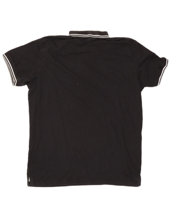 Jack & Jones Herren Poloshirt 2XL schwarz gestreift aus Baumwolle