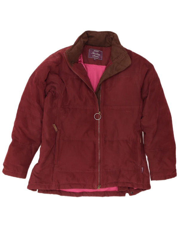 Musto Damen Übergroße wattierte Jacke UK 10 Small Kastanienbraunes Polyester