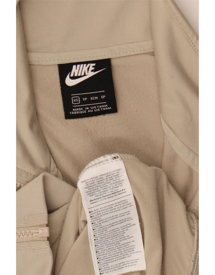 Nike Herren-Trainingsanzugoberteil, XS, Beige, Polyester