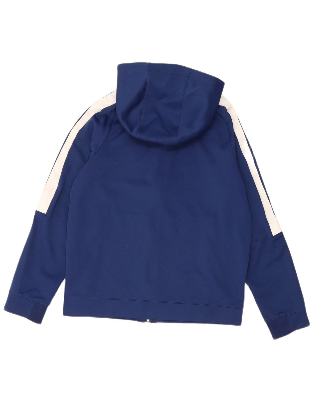 NIKE Jungen-Kapuzenpullover mit Reißverschluss, 12–13 Jahre, groß, Marineblau, Farbblock
