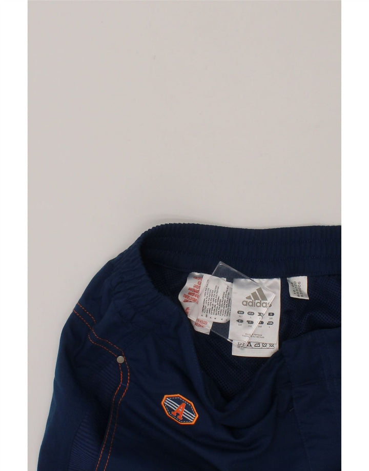 ADIDAS Boys Graphic Sport Shorts 13-14 Years  Blue Polyester Vintage Adidas and Second-Hand Adidas from Messina Hembry 