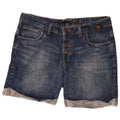 ZARA Damen Jeansshorts EU 40 Medium W30 Blau