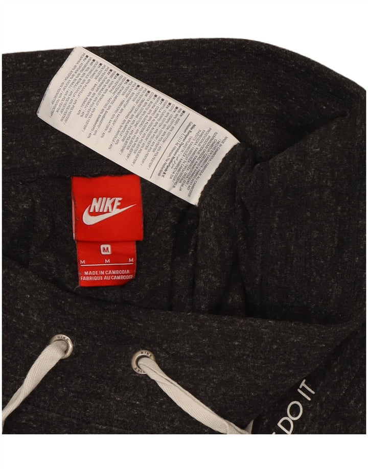 Nike Damen-Sportshorts UK 12 Mittelgrau gefleckte Baumwolle