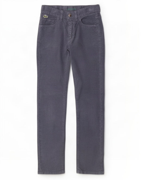 Lacoste Gerade Cordhose für Jungen, 7–8 Jahre, W22, L23, Marineblau, Baumwolle