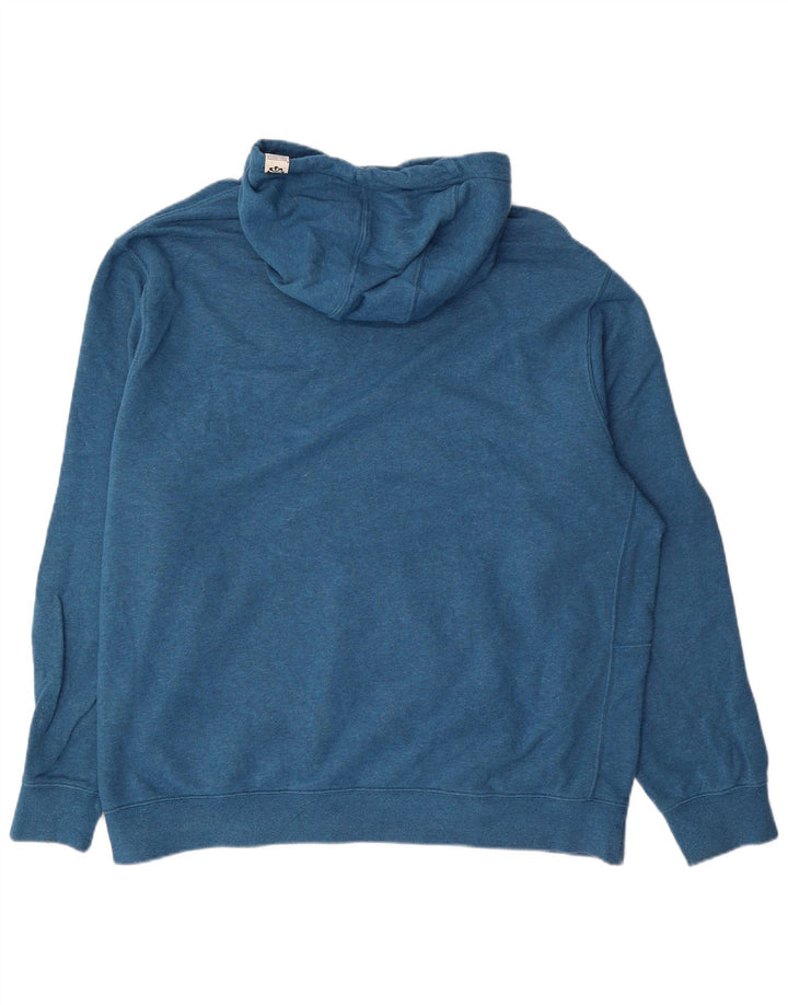 Nike Herren Kapuzenpullover 2XL Blau Baumwolle
