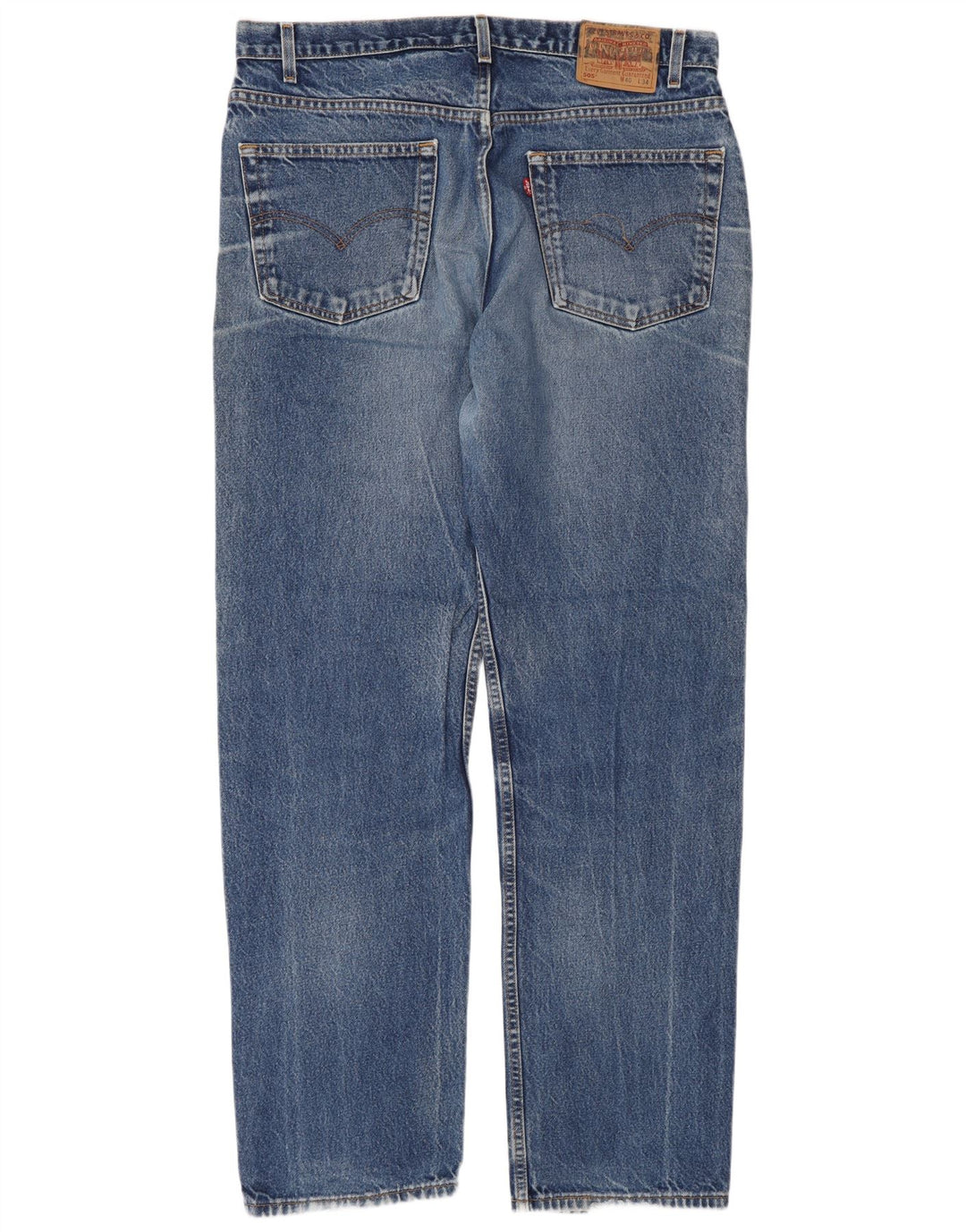 Levi's Herren 505 Regular Fit Straight Jeans W40 L34 Blaue Baumwolle